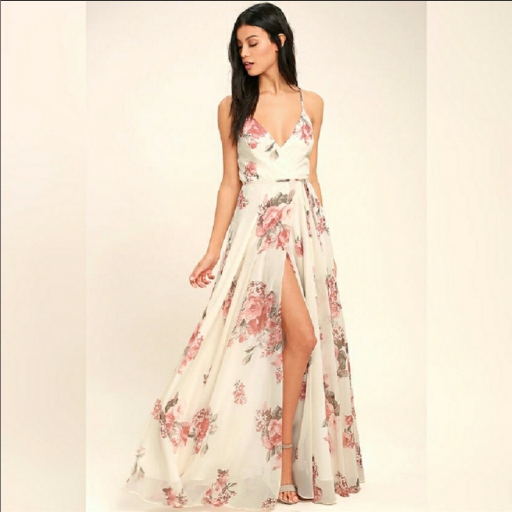 Lulus long floral dress